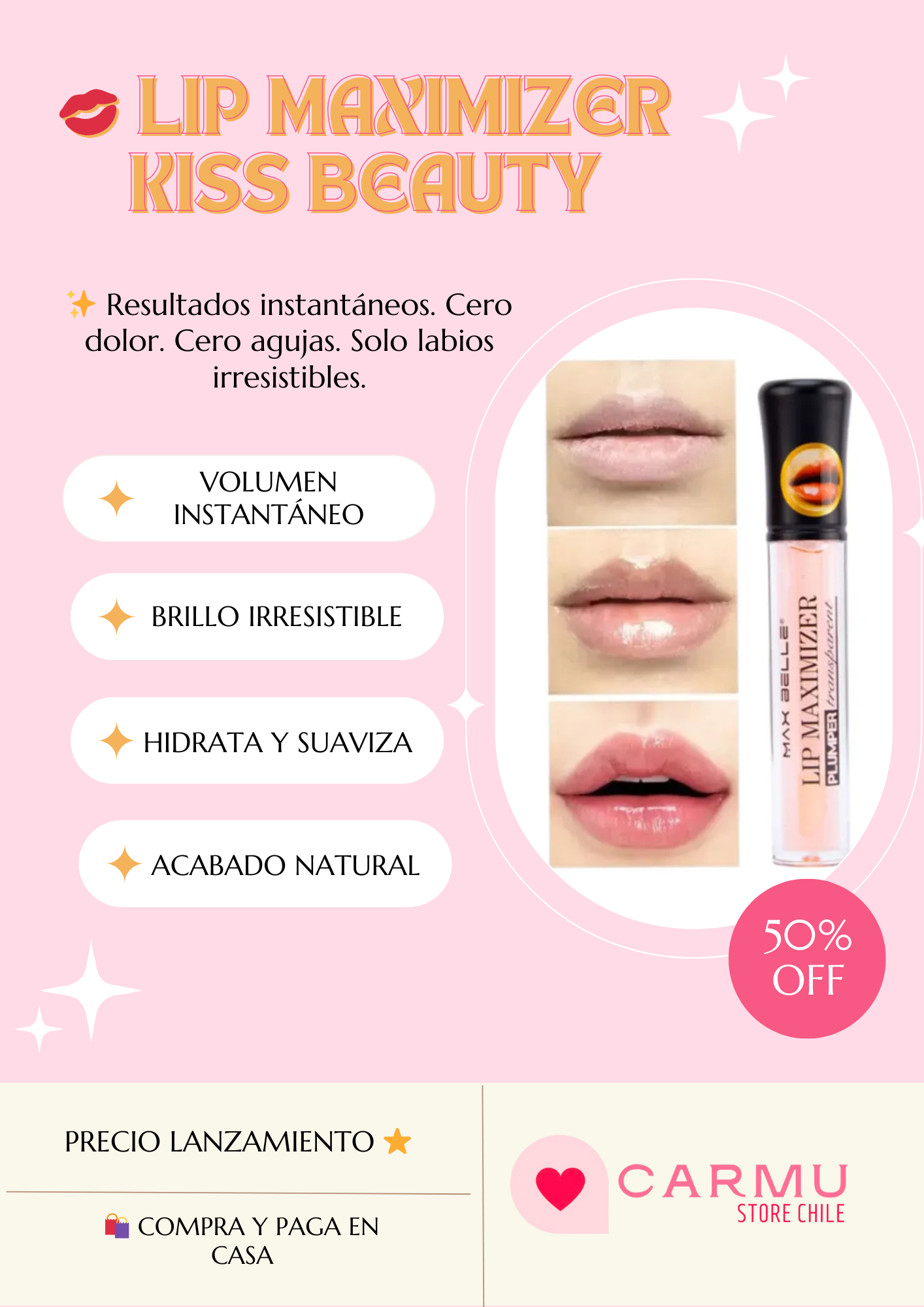 💋 LIP MAXIMIZER KISS BEAUTY 2X1